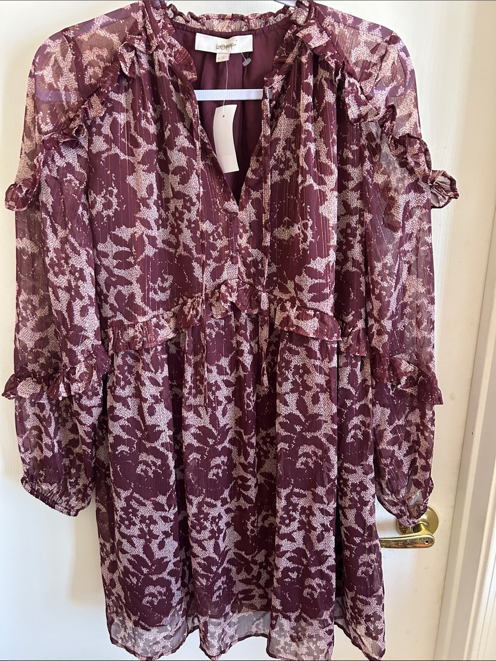LOFT FALL DRESS 💋NWT - Picture 3 of 8